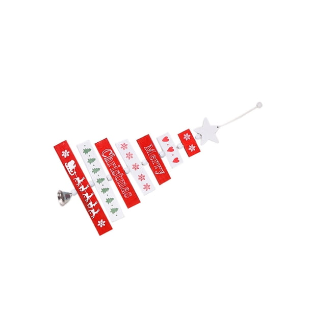 Advancent Árbol de Navidad colgante campana pared estrella decoración foto dibujos animados azúcar colgante adornos para fiesta boda Kits de decoración para fiestas Rojo