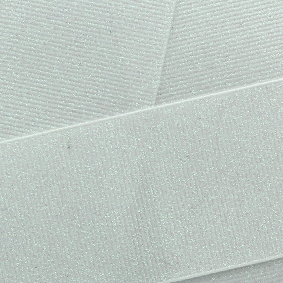 HBC 1.5" Dazzle Glitter Grosgrain Ribbon Grey 25 Yard