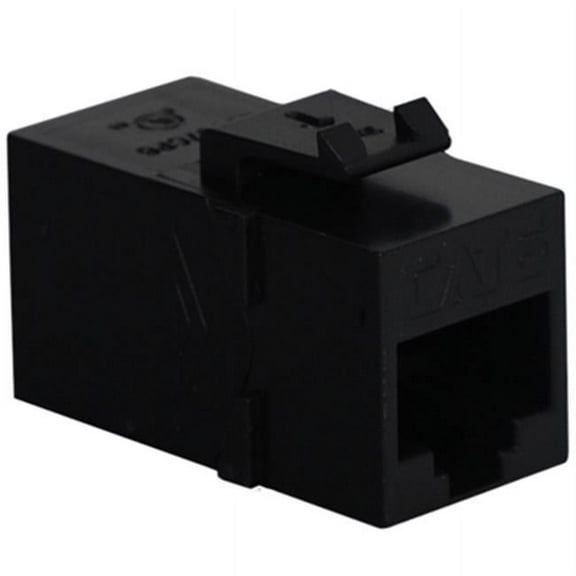 ICC Cat 6 Rj-45 & Rj-45 Modular Coupler, Black