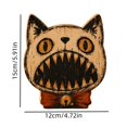 thumbnail image 2 of Vintage Halloween Cat Wooden Block, Primitive Rustic Farmhouse Tabletop Figurine, Tray Desktop Sign, Spooky Wooden Centerpiece Signs for Home Office Halloween Party Decorations(E), 2 of 8