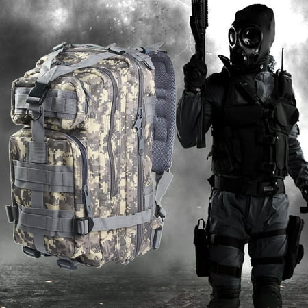 Zeepin Outdoor 30L Tactical Multifunctional Waterproof Oxford Backpack for Camping Traveling Hiking Trekking