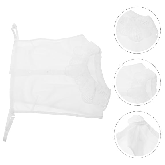 HEANUJJ Durable White Clothing Collar Detachable False Collar for Shirt and Blouse Use