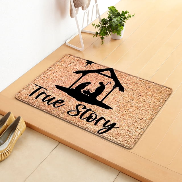 Agiferg Christmas Door Mat Kitchen Mat Bedroom Living Room Carpet