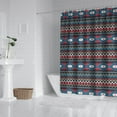 thumbnail image 2 of Aesthetic Boho Ethnic Shower Curtain 72x72 Inches Quick-Dry Polyester Curtain with Plastic Hooks Tribal Vintage Rustic Style, 2 of 5