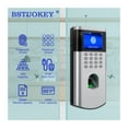 thumbnail image 3 of Fingerprint Recognition Time Attendance Machine Wall Mounted Card Empolyee Electronic Attendance Management Lock System ,Easy Operate, 3 of 6