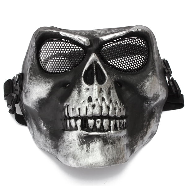 Halloween Masquerade Party Airsoft Skull Mask Novelty Motorcycle Half Face Masks 