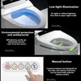 thumbnail image 3 of Ukeep Smart Toilet with Advance Bidet And Soft Closing Seat, Auto Dual Flush, UV-LED Sterilization, Heated Seat, Warm Water and Dry, 3 of 12