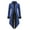 Blue, variant on Mens Gothic Tailcoat Coat Retro Punk Tuxedo Slim Fit Jacket Halloween Elegant Gold Edge Detail