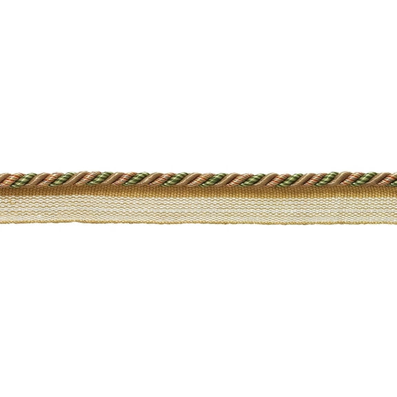 Small Light Bronze, Olive Green, Terracotta Baroque Collection 3/16 inch Cord with Lip Style# 0316BL Color: CHAPARRAL - 5615 (Sold by The Yard)