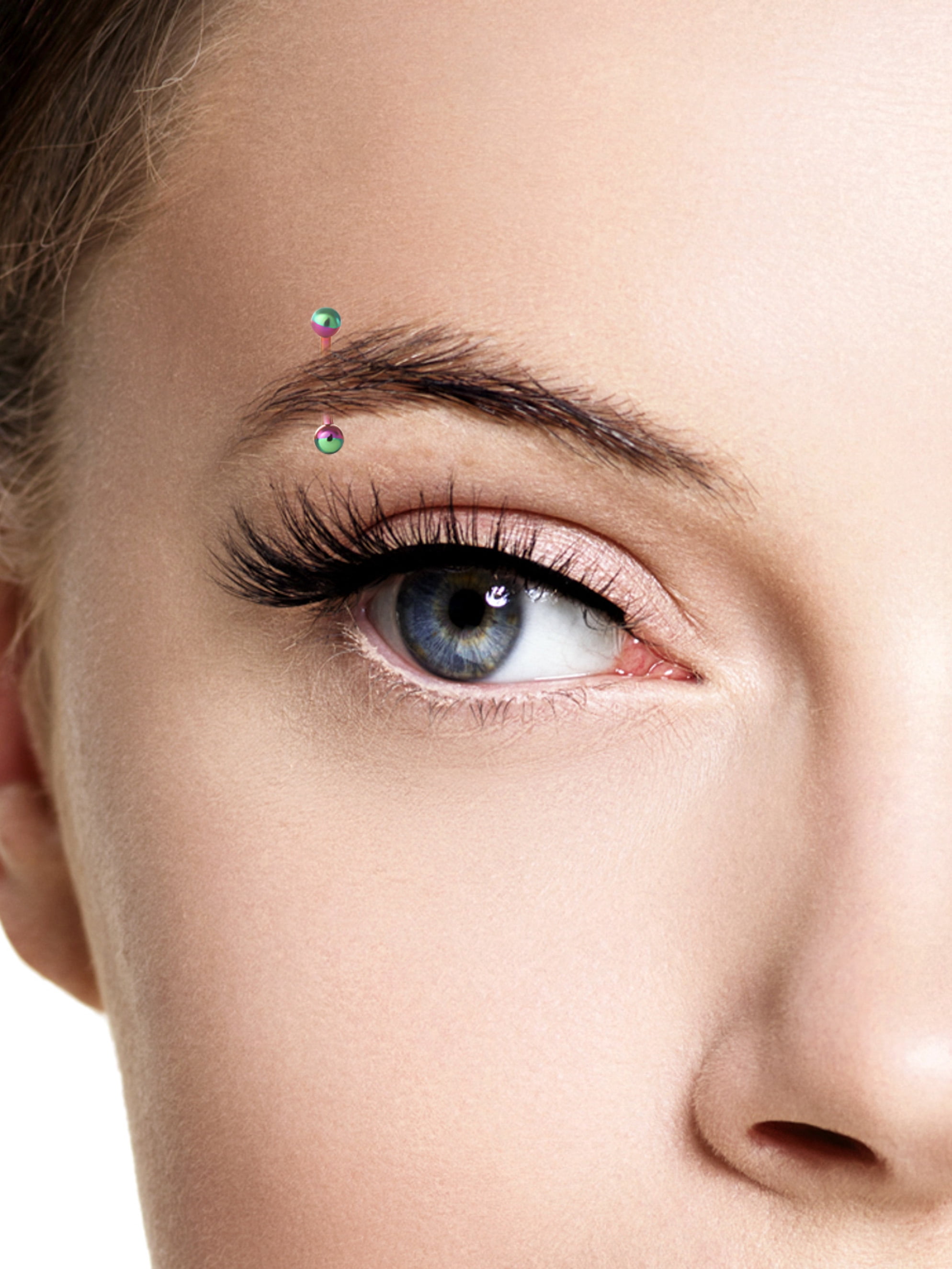 Body Jewelry Women's 16G Assorted Eyebrow Jewelry Set – 4 Pieces
