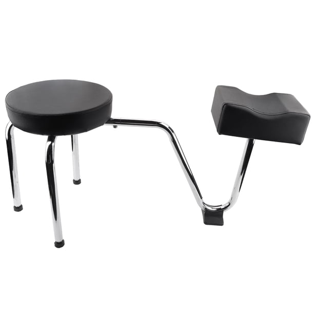 Reposapiés ajustable de piel sintética para piernas, brazos y tatuajes, color negro