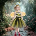 thumbnail image 5 of CHOYURME CHONYURM Bee Costume Set for Girls Halloween Birthday Christmas Party Dress Up, 5 of 7
