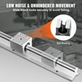 thumbnail image 6 of VEVOR 2PCS SBR16 800mm Linear Guide Rail Slide Rail 4 PCS SBR16UU Bearing Block, 6 of 10
