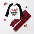 thumbnail image 2 of Womens Outfit Sets Christmas Family Parent-Child Pajamas Set (Children) Polyester Top & Pants Soft Lightweight Breathable Festive Print Design Family Christmas, 2 of 2