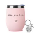 thumbnail image 1 of Taza para beber SHOW-YA Vaso rosa de acero inoxidable de 12 oz, 1 of 6