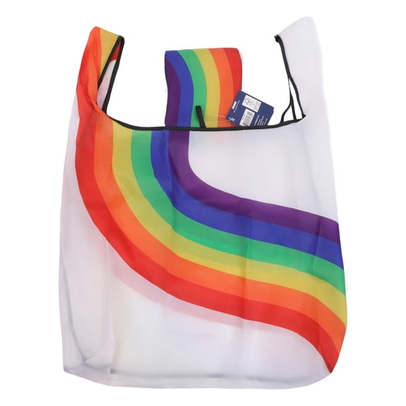 Eco-Friendly Pride Rainbow Reusable Bag with Rainbow Design