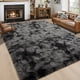 thumbnail image 1 of Peluche Area Rug Noahas de 8 x 10 pies de grosor, color gris oscuro, 1 of 8