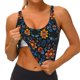 thumbnail image 3 of Balery Mexican Flower Sujetadores deportivos con espalda cruzada para mujer, acolchados, sin costuras, de alto impacto, ideales para yoga, gimnasio, entrenamiento y fitness.-XX-Large, 3 of 8