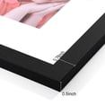 thumbnail image 5 of decorUhome 8x10 Black Picture Frame Set of 9, Display 5x7 Pictures with Mat or 8x10 without Mat, Photo Frames for Wall or Tabletop, 5 of 9