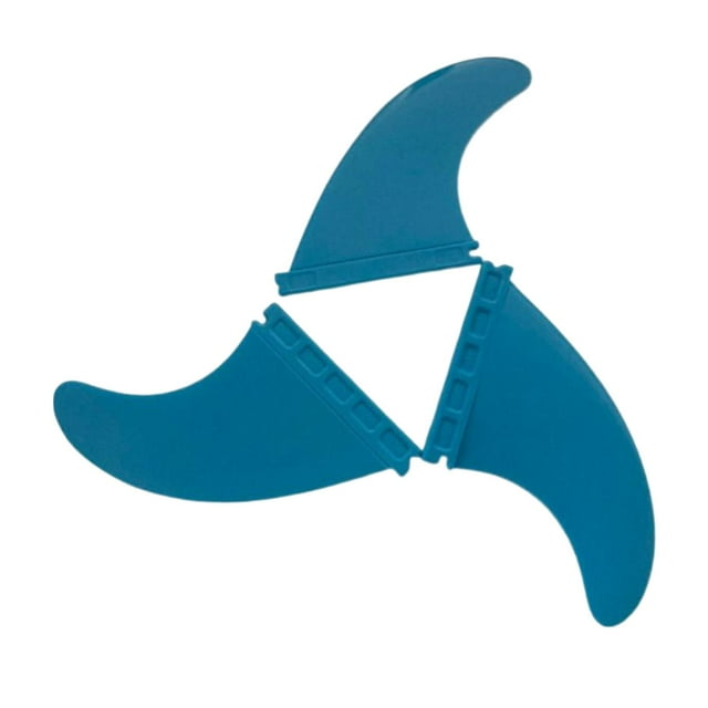 relayinert 3pieces Lightweight Fiberglass Paddle Board Fins Set Modern Longboarding Performance Suitable For Base