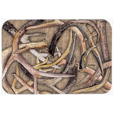 Deer Horns Glass Cutting Board - Large 15 H x 12 L in.