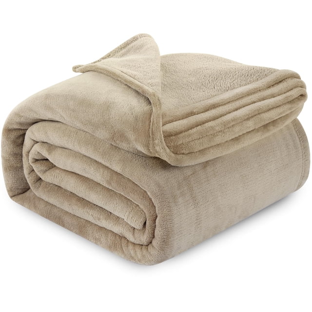 Blanket Utopia Bedding Twin, 152 x 203 cm, forro polar camel, suave