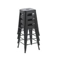 thumbnail image 2 of Howard 24inch Metal Assembled Counter Stool, Set of 4, Black Color for Indoor, 2 of 7