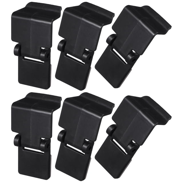 HAMPPLIES 6Pcs Plastic Turtle Tank Buckle Black for Glass Terrariums and Feeding Tank Use