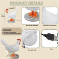 thumbnail image 3 of Chicken Egg Lamp,3D Chicken Table Lamp, Lifelike LED Egg Lamp, Resin Chicken Egg Night Light with USB (Chicken Egg Lamp), 3 of 5