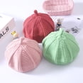 thumbnail image 3 of Bonnet Tricoté Uni pour Filles, Bonnet d'Hiver Pointu, 3 of 10