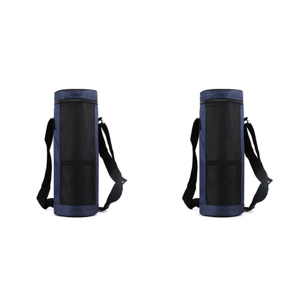 Eigraketly Botella de agua Bolsa de transporte Oxford Bolsa de almacenamiento de gran capacidad Funda protectora universal Viajes Senderismo Bolsas de pesca Azul 2piezas Eigraketly CBP440920