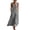 Gray, variant on Summer Dresses for Women 2026 Women's Summer Casual Dress Gradual Sleeveless Neck V-Neck Long Dress Vacation Dresses For Women Button Down Dress