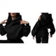 thumbnail image 3 of Conjunto de 2 Piezas para Mujer: Sudadera con Capucha de Gran Tamaño, Pantalones Deportivos Y2K, Ropa de Otoño Negro XXXL, 3 of 6
