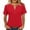 *Red, variant on No Boundarie Women's Henley V-Neck T Shirts,Ladies Button-Down Basic Tees,Summer Short Sleeve Tops For Women,Multicolor,S-5XL