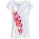 thumbnail image 1 of Aeropostale playera con gráfico divertido brillante para mujer, blanco, grande, 1 of 1