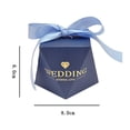thumbnail image 2 of Luckyn 50 Pcs Navy Blue Diamond Pearl Wedding Candy Boxes Sweet Gift, 2 of 7
