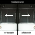 thumbnail image 4 of VIGO Luca 56 to 60 in. W x 58 in. H Sliding Frameless Tub Door in Chrome with 3/8 in. (10mm) Clear Glass, 4 of 12