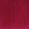 thumbnail image 1 of Ahgly Company Indoor Square Abstract Pink Contemporary Area Rugs, 6' Square, 1 of 4