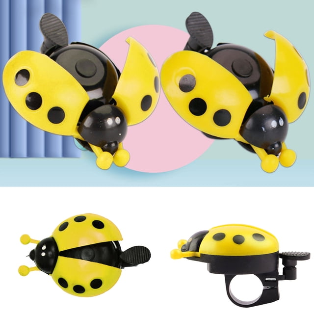Ladybird Design with Clear Sound Easy Mount Handlebar Installation for Kids and Adults Cycling Accessory