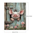 thumbnail image 2 of Kit de pintura por números sobre lienzo, arte al óleo artesanal, imagen de cerdo, decoración de pared del hogar, 40x50cm, 2 of 9