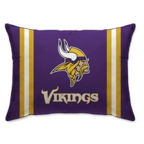 Minnesota Vikings 20" x 26" Standard Stripe Logo Micro Plush Bed Pillow Cover