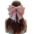 thumbnail image 4 of FENOHREFE Elegant Hair Bows Clip With Long Ribbon Fashion Headdress Hairpieces Barrette Hairpin For Women And Girls, 4 of 7