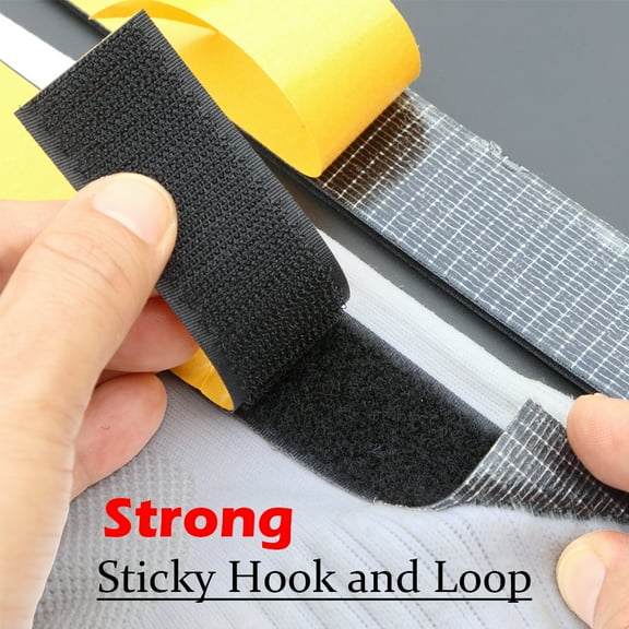 Heavy Duty Self Adhesive Hook and Loop Tape 1 Meter 30mm
