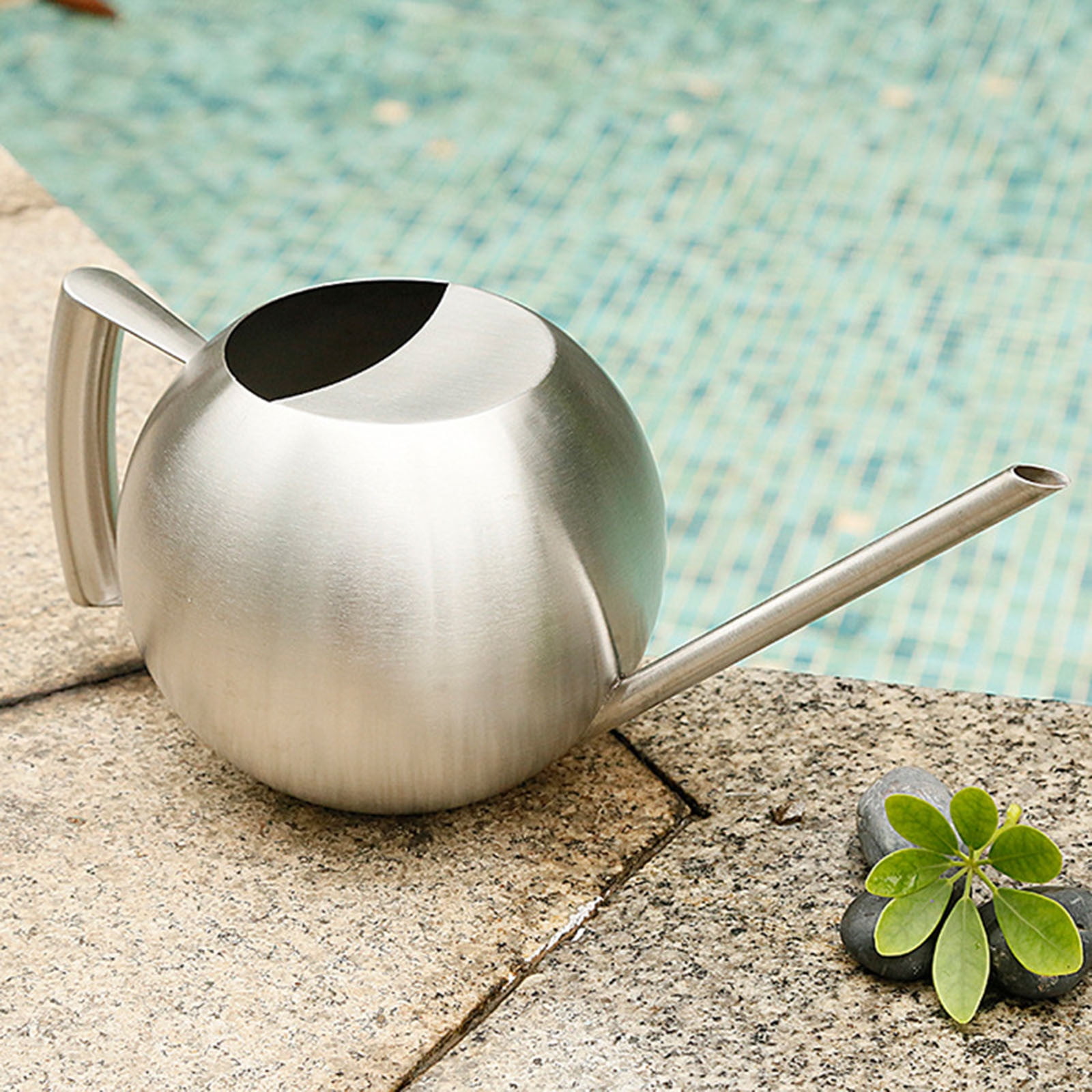 Skegnu Savings Up to 30% Off Watering Can Outdoor Stainless Steel Watering Can-1L Metal Watering Can With Long Spout To Spillage, Perfect Plant Watering Can For Outdoor And Indoor Plants