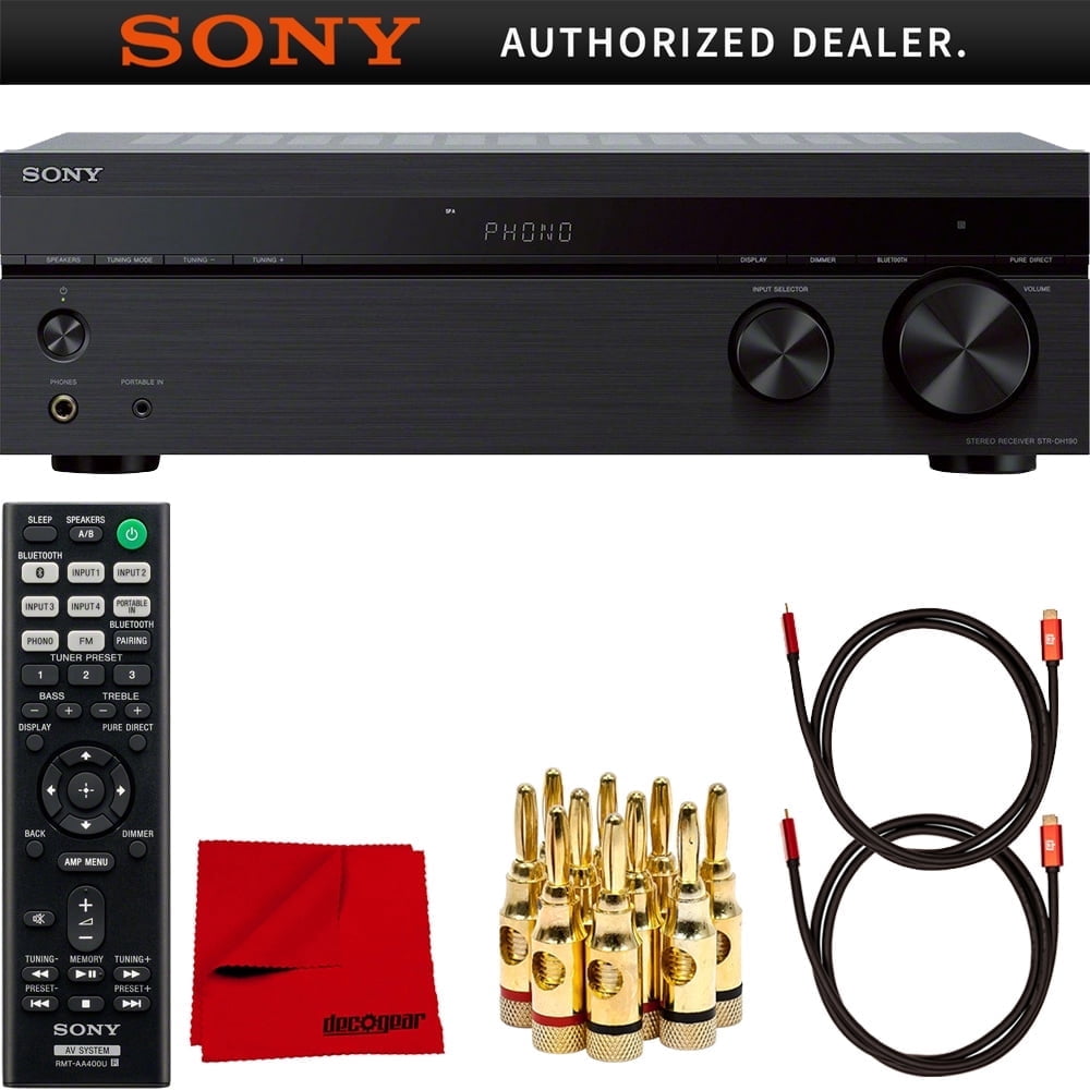 Sony, Bluetooth Home Theater Stereo Receiver, Phono Inputs