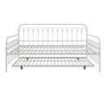thumbnail image 5 of Novogratz Bright Pop Full Metal Daybed with Twin Trundle Bed, Off White, 5 of 18