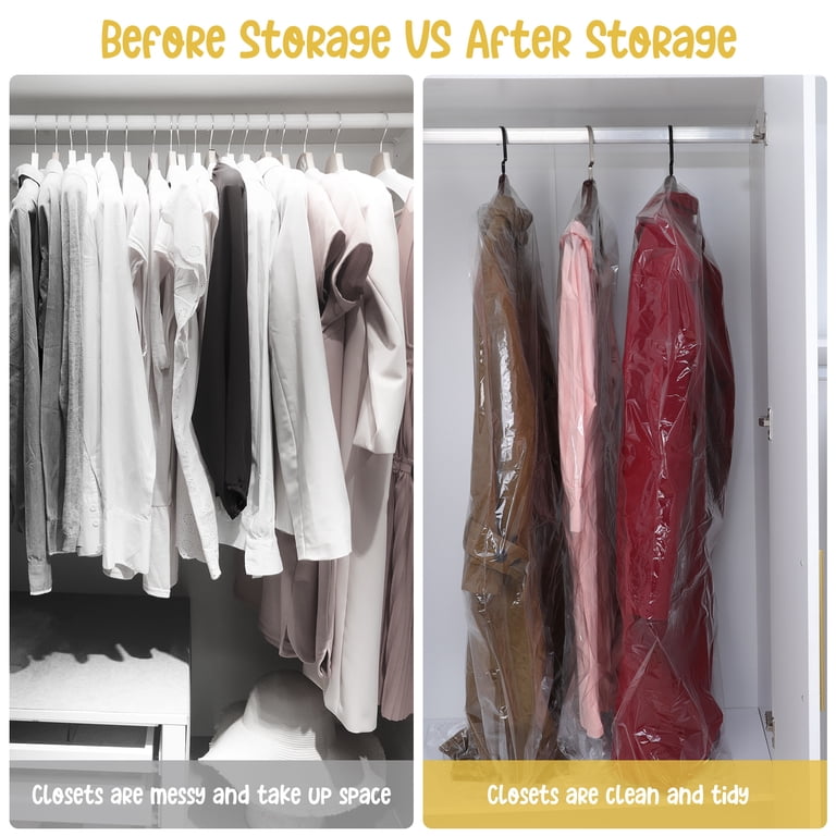 Abaima 50-Pack Clear Garment Bags 47 Inch photo 5