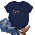 thumbnail image 1 of Blouse à Manches Courtes Imprimée Mode pour Femmes, T-Shirt Amusant à Col Rond, 1 of 3