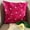 Fuchsia, variant on Pillow Cover, 22x22 inch (55x55 cm) Cushion Covers, Gold Cushion Covers, Ribbon Gold Rose Flower Floral Theme Throw Pillows Cover, Art Silk Square Pillows Cover, Floral - Gold Garden