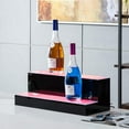 thumbnail image 6 of Nurxiovo 20/30/40 Inch LED Lighted Liquor Bottle Display 2 Step Illuminated Bottle Shelf 2 Tier Home Bar Drinks Lighting Shelves with Remote Control … (20 inch), 6 of 9